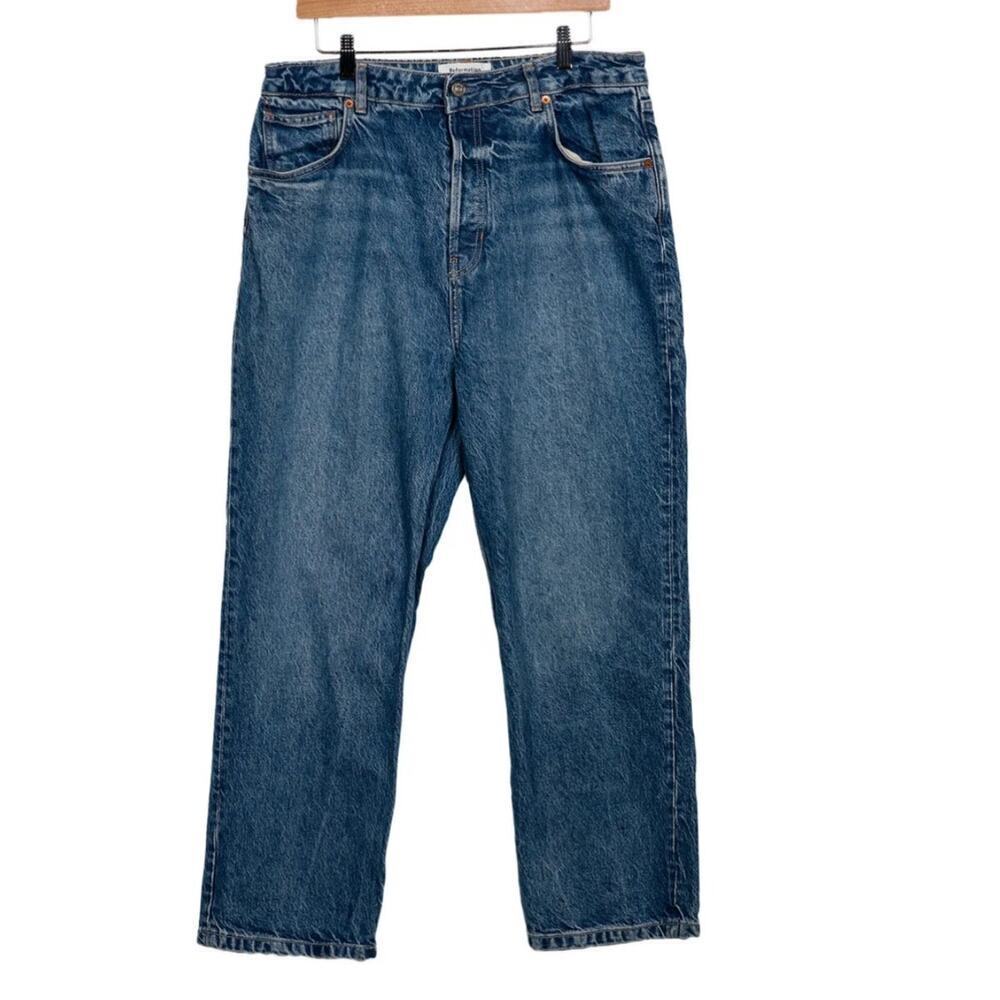 Reformation High Rise Straight Leg Medium Wash Cropped Jeans Women’s L